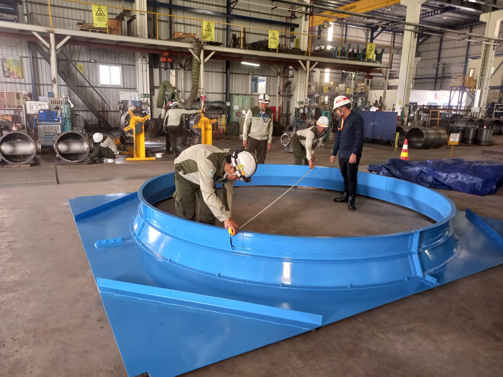 fabrication of fan deck and fan ring